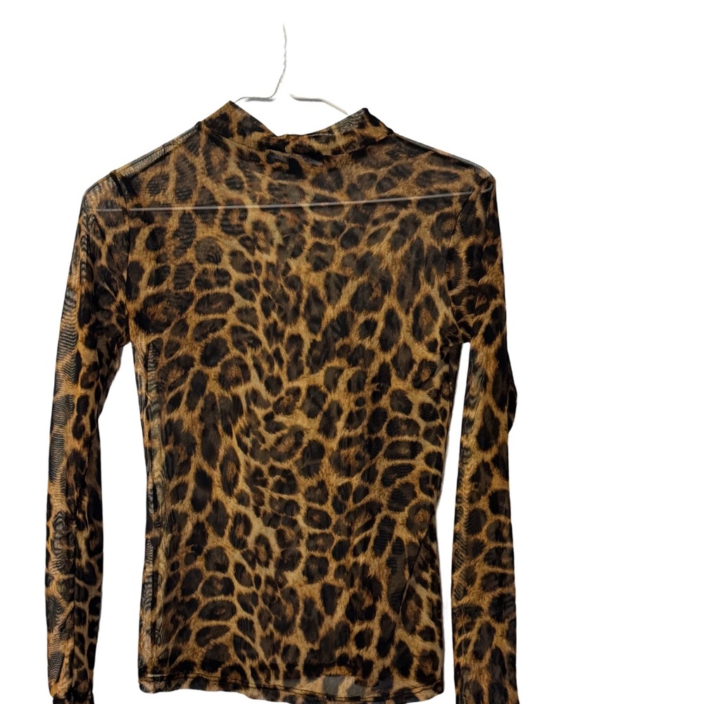 Leopard Print Long Sleeve Top